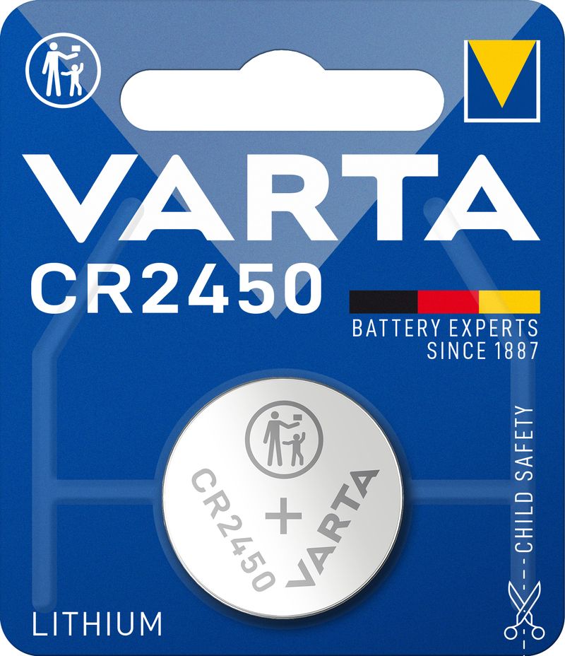 Varta-LITHIUM-Coin-CR2450--Batteria-a-bottone-3V--Blister-da-1