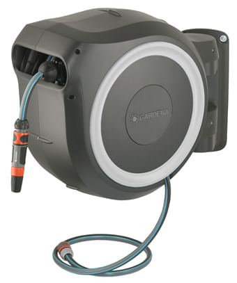 Gardena RollUp Rocchetto montato a muro Automatico Nero, Grigio