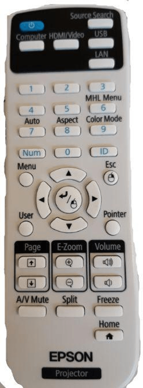 Epson 2181788 telecomando IR Wireless Proiettore Pulsanti (Remote Controller - 2181788 Projector IR