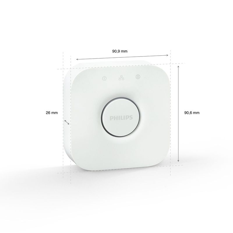 Philips-Hue-Bridge-Controller-Centrale-senza-Fili-Cablato-ZigBee-2400-2483.5-Mhz-Ethernet