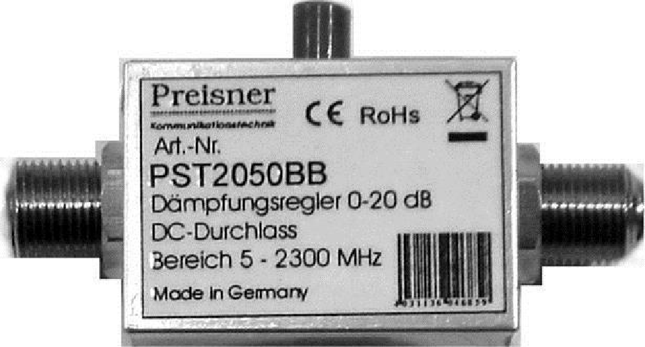 Televes Preisner PST2050BB F F Argento cavo interfaccia/adattatore (PST2050BB)
