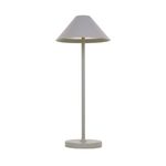 GBC Lampada da Tavolo Liberty Argento in Alluminio Ricaricabile 3W 3000k