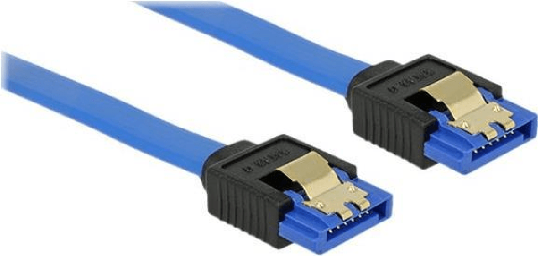 DeLOCK 84979 cavo SATA 0,5 m SATA 7-pin Nero, Blu