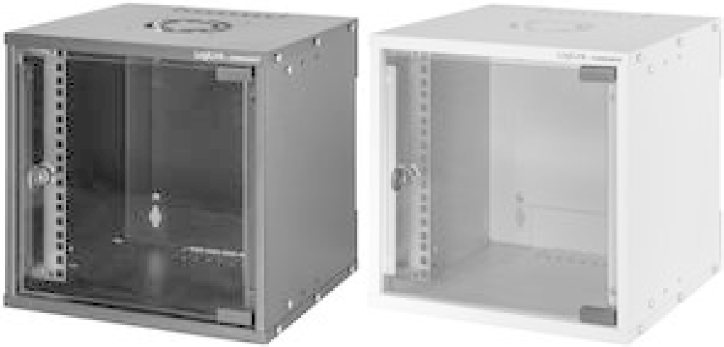 LogiLink distributore a parete SoHo da 2540 cm (10") montato 6 U nero (RAL9005) acciaio verniciato a polvere da 12 mm po