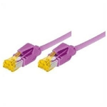 Tecline  Cavo patch S/FTP PiMF Cat 6a viola erica 05 m per 10 Gigabit/s senza alogeni con cavo Draka e