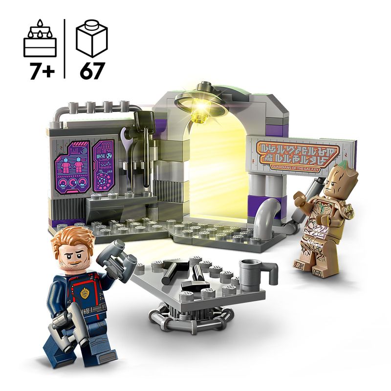 LEGO-Marvel-76253-Quartier-Generale-dei-Guardiani-della-Galassia-Volume-3-con-Groot-e-Star-Lord-Giocattoli-da-Supereroi