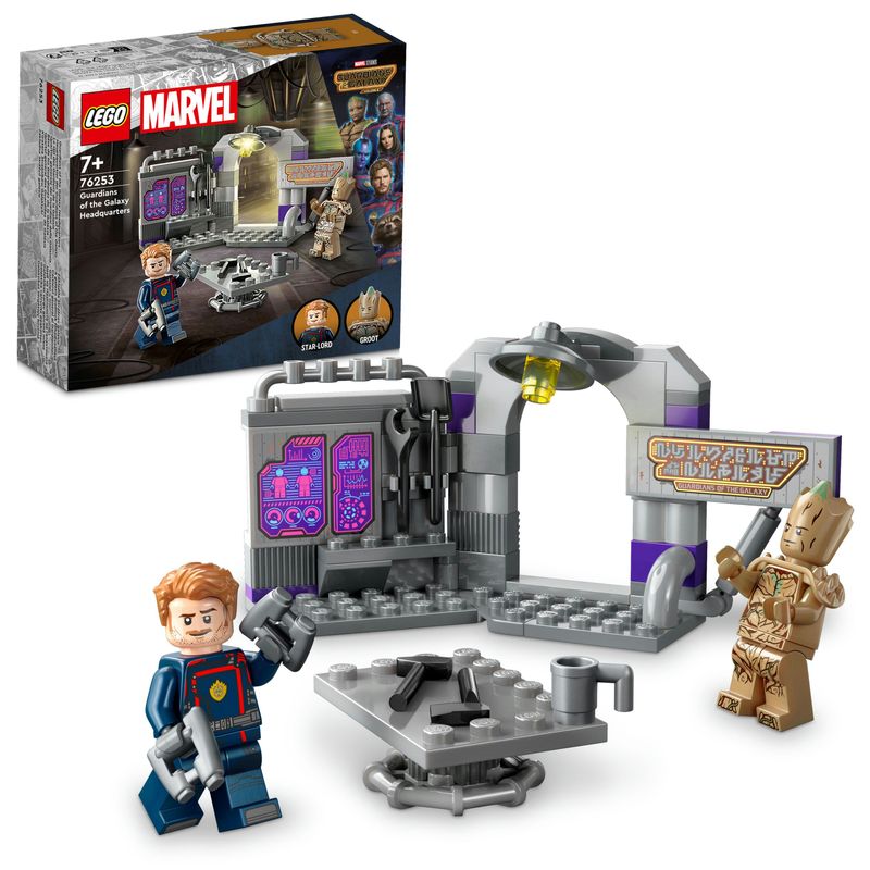 LEGO-Marvel-76253-Quartier-Generale-dei-Guardiani-della-Galassia-Volume-3-con-Groot-e-Star-Lord-Giocattoli-da-Supereroi