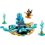 LEGO NINJAGO 71778 Drift del Potere del Drago Spinjitzu di Nya, Trottola Giocattolo da Collezione