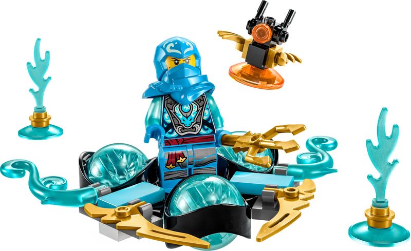 LEGO-NINJAGO-71778-Drift-del-Potere-del-Drago-Spinjitzu-di-Nya-Trottola-Giocattolo-da-Collezione-Idea-Regalo-Bambini-6--Anni