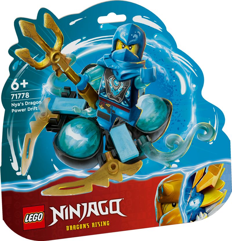 LEGO-NINJAGO-71778-Drift-del-Potere-del-Drago-Spinjitzu-di-Nya-Trottola-Giocattolo-da-Collezione-Idea-Regalo-Bambini-6--Anni