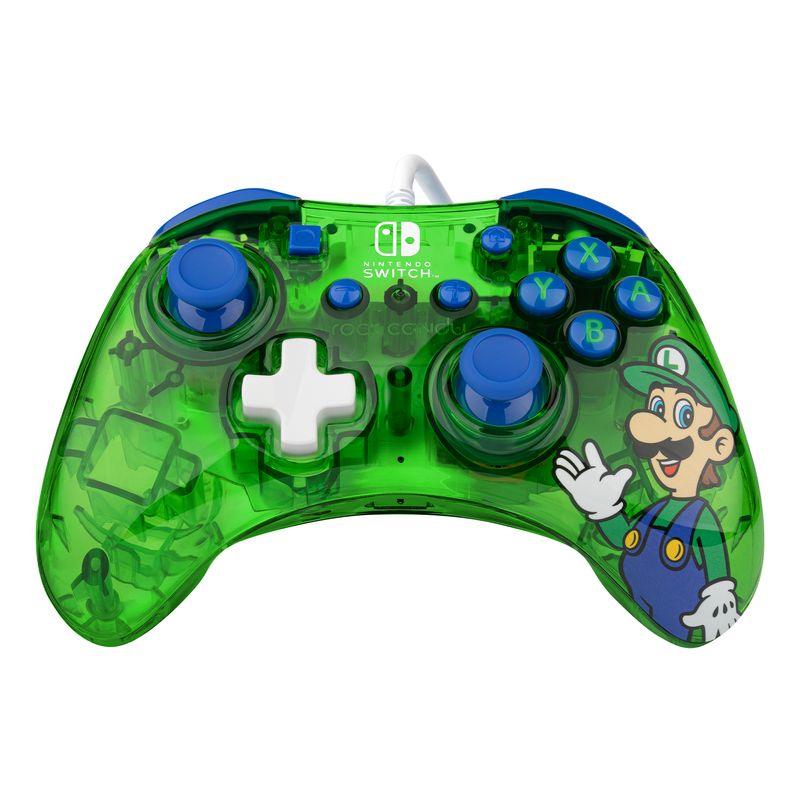 PDP-Rock-Candy--Luigi-Lime-Blu-Verde-Translucent-USB-Gamepad-Analogico-Digitale-Nintendo-Switch-Nintendo-Switch-Lite-Nintendo-Switch-OLED