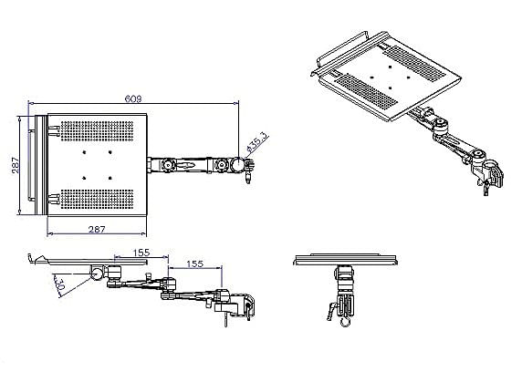 Lindy-40699-supporto-per-laptop-Argento