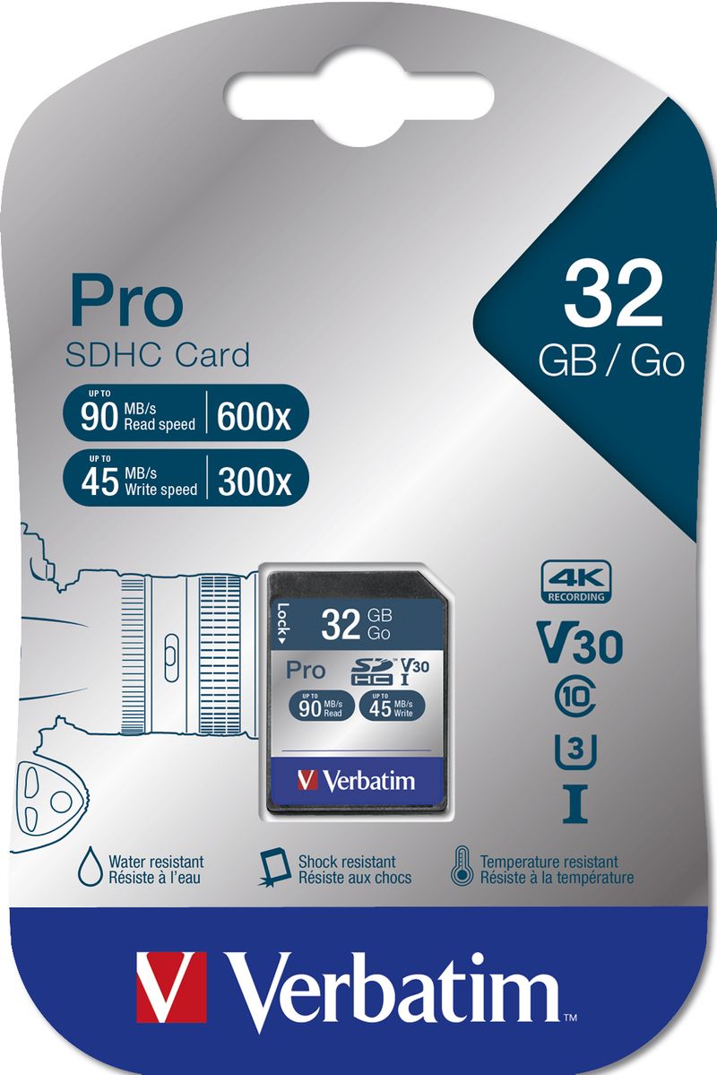 VERBATIM-CARTE-MEMOIRE-SDHC-PRO-32GB