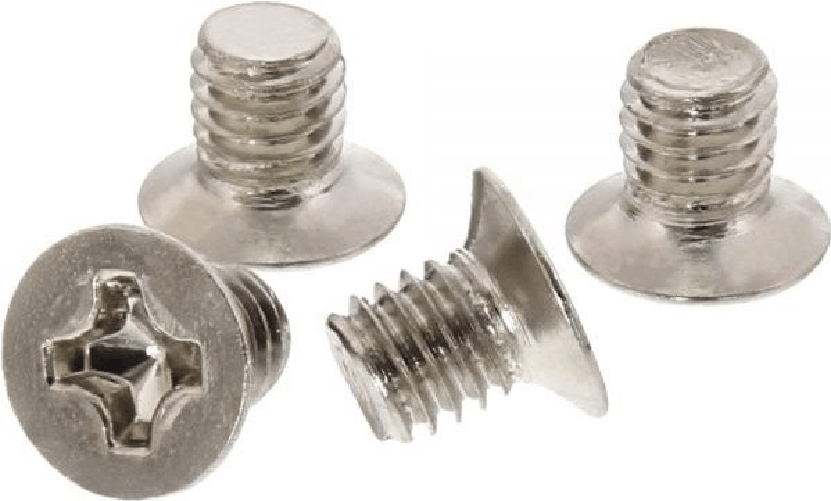InLine Set di viti per HD/SSD da 2,5", 3mm, svasata piatta, argento, 100pz.