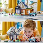 LEGO-City-60398-Villetta-Familiare-e-Auto-Elettrica-Casa-delle-Bambole-con-Macchina-Giocattolo-Giochi-per-Bambini-6--Anni