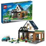 LEGO-City-60398-Villetta-Familiare-e-Auto-Elettrica-Casa-delle-Bambole-con-Macchina-Giocattolo-Giochi-per-Bambini-6--Anni