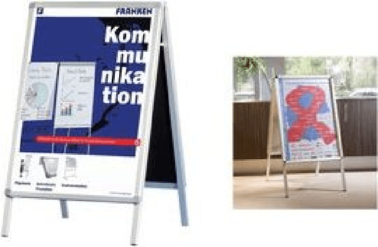 Franken Tappo cliente Franken standard 47 x 96 x 67 cm (L x A x P) DIN A2 alluminio argento