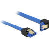 Delock-Cavo-SATA-6-Gb-s-femmina-dritto--SATA-femmina-angolato-inferiore-a-10-cm-blu-con-clip-dorate--85088-
