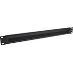 INLINE - Copertura rack con spazzola per ingresso cavi - Nero RAL 9005 - 1U - 483 cm (19")