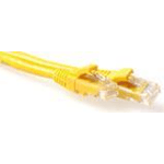 ACT  Cavo patch U/UTP CAT6 ACT giallo da 15 metri antigroviglio con connettori RJ45