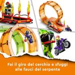 LEGO-City-Stuntz-60339-Arena-delle-Acrobazie-Monster-Truck-Moto-Giocattolo-con-Minifigure-Giochi-per-Bambini-dai-7-Anni