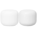 Google Nest Wifi, Router and Point 2-pack router wireless Gigabit Ethernet Dual-band (2.4 GHz/5 GHz) 4G Bianco