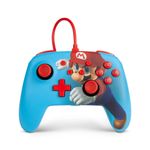 PowerA Enhanced Wired Controller For Nintendo Switch – Mario Punch Multicolore USB Gamepad Analogico-Digitale