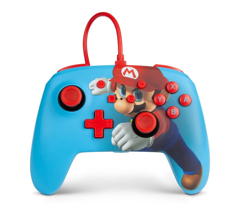 PowerA-Enhanced-Wired-Controller-For-Nintendo-Switch-–-Mario-Punch-Multicolore-USB-Gamepad-Analogico-Digitale