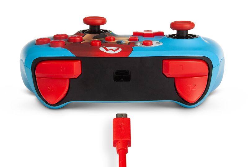 PowerA-Enhanced-Wired-Controller-For-Nintendo-Switch-–-Mario-Punch-Multicolore-USB-Gamepad-Analogico-Digitale