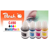 Peach-PI100-438-cartuccia-d-inchiostro-4-pz-Compatibile-Nero-Ciano-Magenta-Giallo