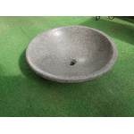 Lavandino circolare in cemento rivestito effetto granito cm d 48x18 h