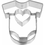 Tagliabiscotti -  body neonato con cuore