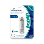 MediaRange MR935 unità flash USB 16 GB USB Type-A / USB Type-C 3.2 Gen 1 (3.1 Gen 1) Argento