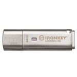 Kingston Technology IronKey Locker 50 Unita' Flash Usb 64Gb USB tipo A 3.2 Gen 1 Argento