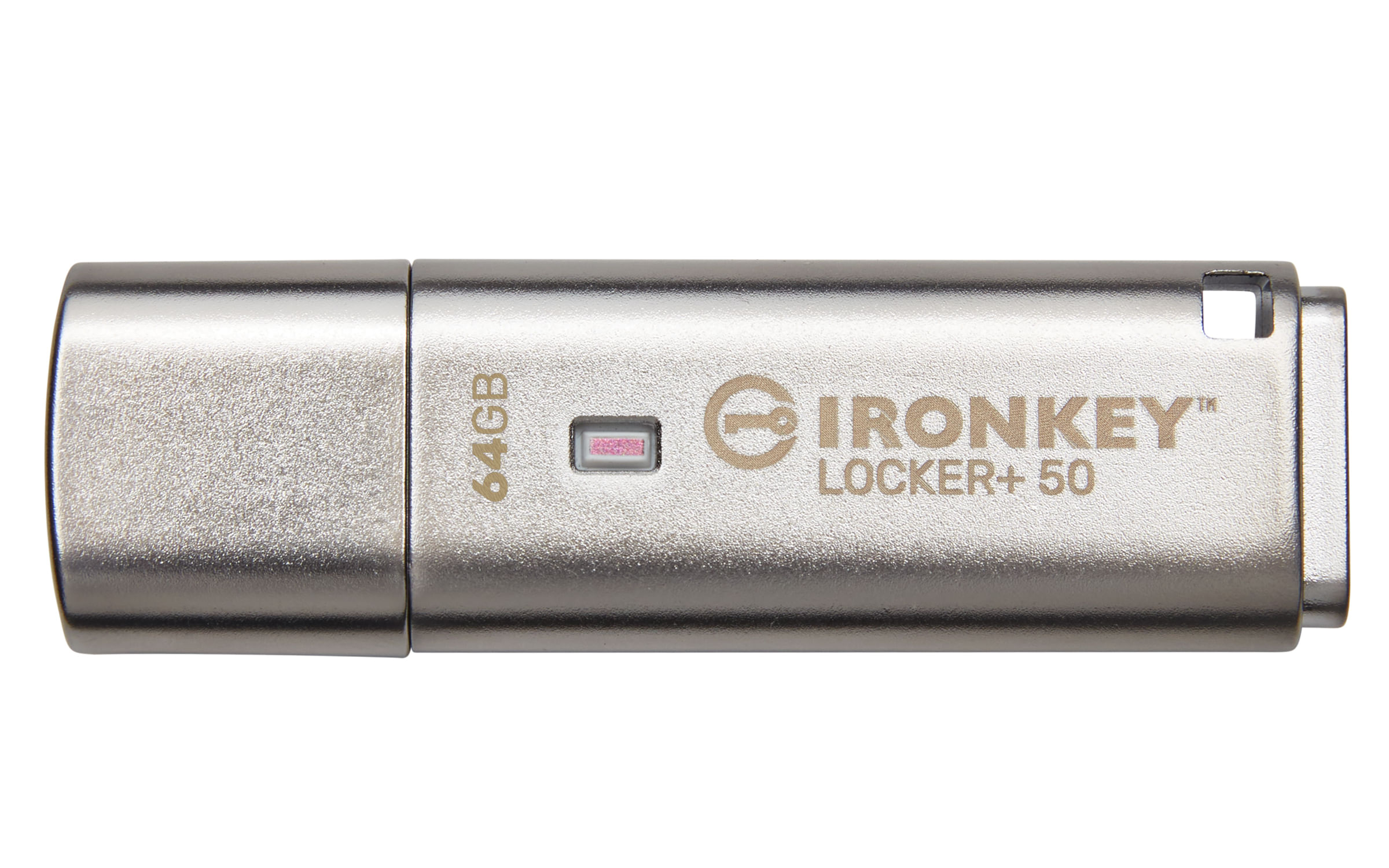Kingston Technology IronKey Locker 50 Unita' Flash Usb 64Gb USB tipo A 3.2 Gen 1 Argento