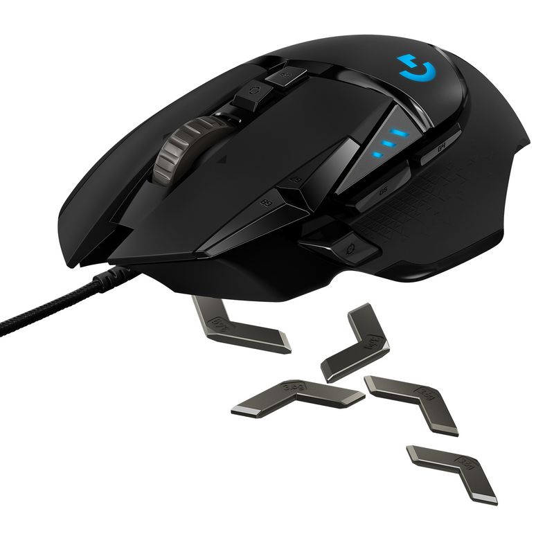 Logitech-G-Logitech-G502-Mouse-Gaming-HERO-Prestazioni-Elevate-Sensore-HERO-25K-25600-DPI-RGB-Pesi-Regolabili-11-Pulsanti-Programmabili-Memoria-Integrata-per-PC-Mac-Laptop.-Nero