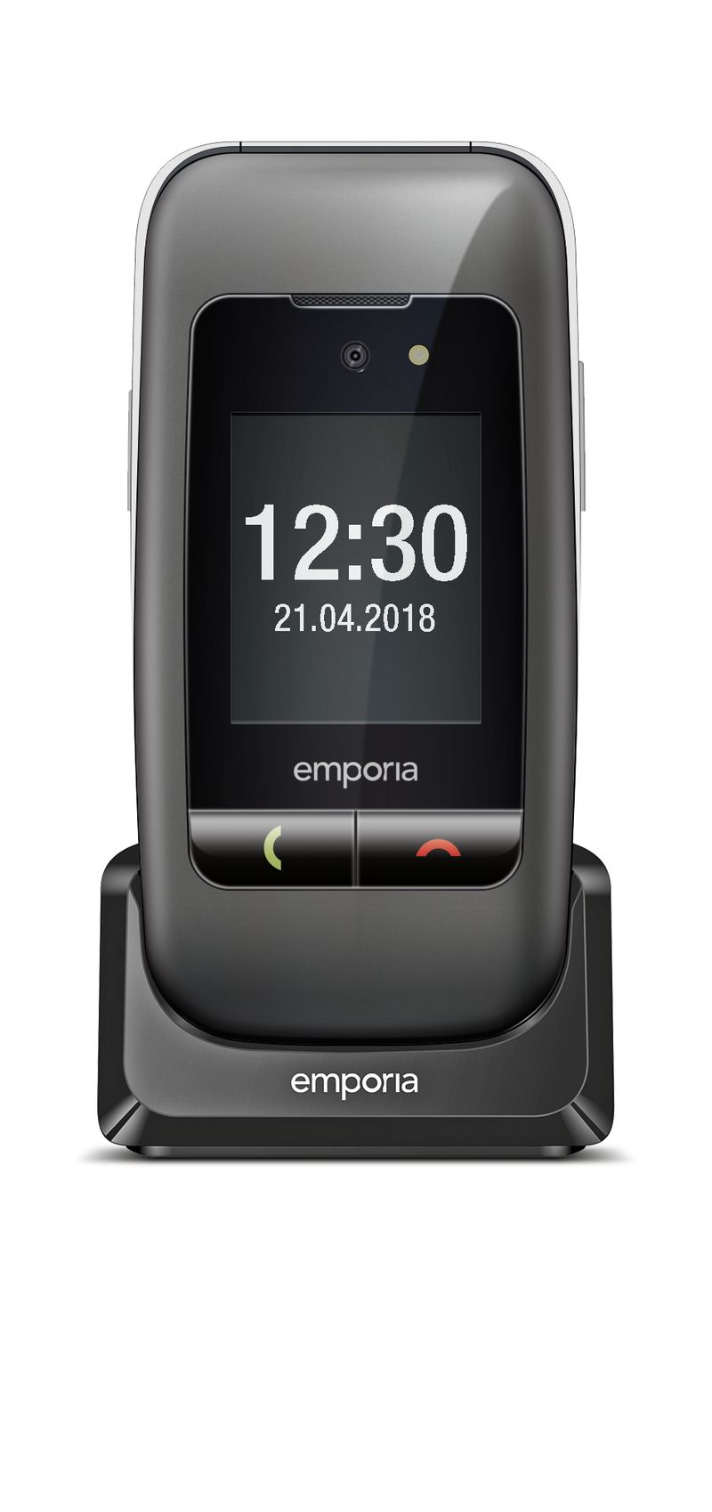 Emporia-emporiaONE-61-cm--2.4---80-g-Grigio-Argento-Telefono-per-anziani