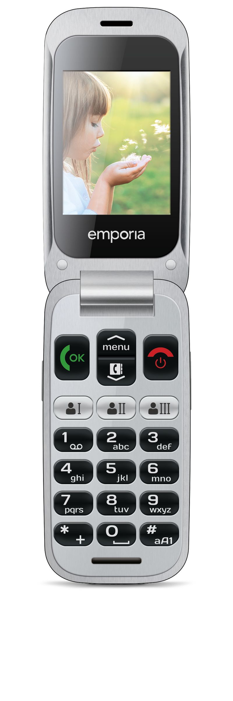 Emporia-emporiaONE-61-cm--2.4---80-g-Grigio-Argento-Telefono-per-anziani