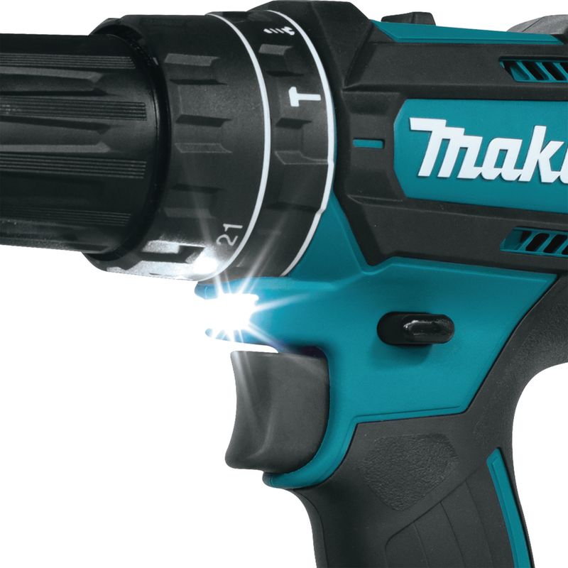 Makita-DHP482RFX9-Akku-Schlagbohrschrauber-18V-1900-Giri-min-Senza-chiave-15-kg-Nero-Verde