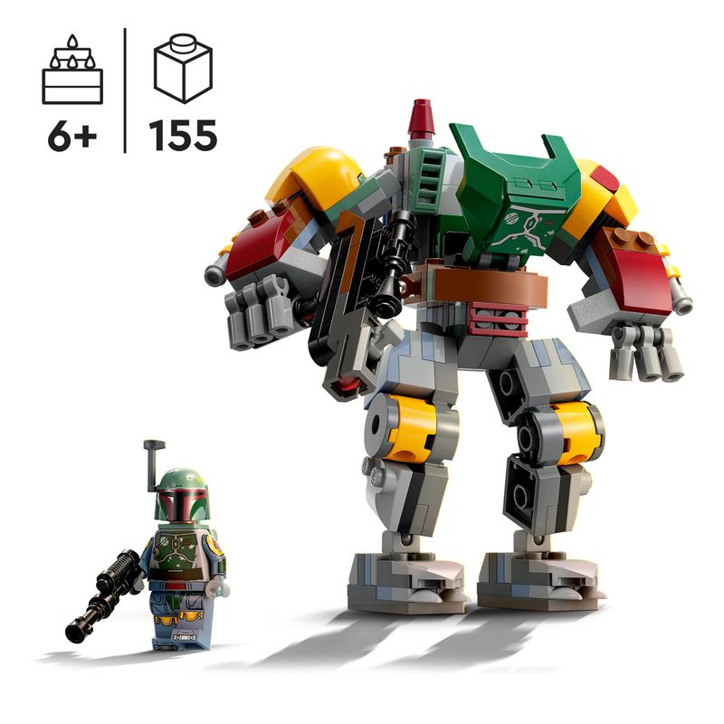 LEGO-Star-Wars-75369-Mech-di-Boba-Fett-Set-Action-Figure-con-Blaster-e-Jetpack-Giochi-da-Collezione-per-Bambini-6--Anni