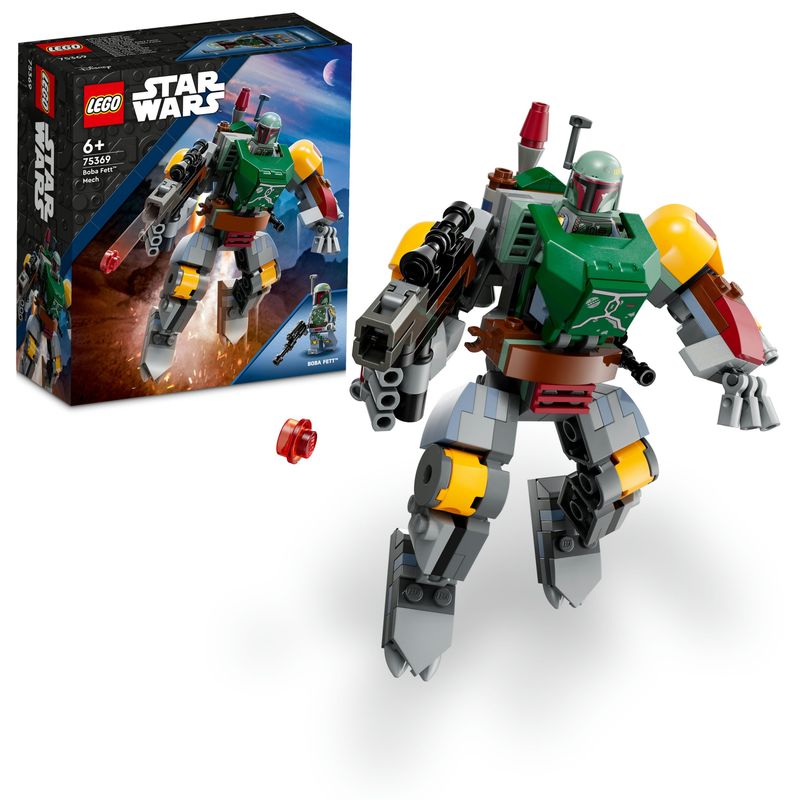 LEGO-Star-Wars-75369-Mech-di-Boba-Fett-Set-Action-Figure-con-Blaster-e-Jetpack-Giochi-da-Collezione-per-Bambini-6--Anni