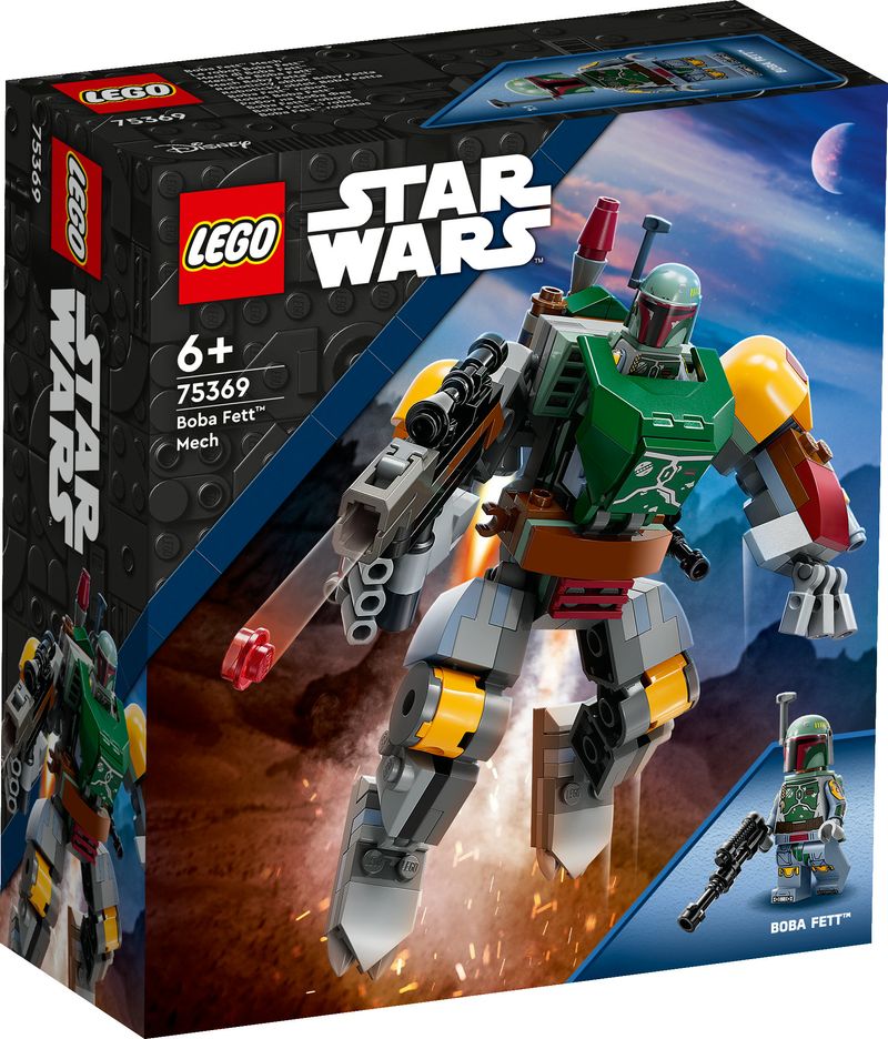 LEGO-Star-Wars-75369-Mech-di-Boba-Fett-Set-Action-Figure-con-Blaster-e-Jetpack-Giochi-da-Collezione-per-Bambini-6--Anni