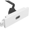 VISION-Techconnect-Modular-AV-Faceplate---LIFETIME-WARRANTY---USB-C-module---C-3.1-type-socket-on-the-front---One-tail-w
