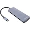 Hub-USB-3.2-Gen.2---4x-USB-C--3x-USB-A---PD-100W---alluminio---grigio