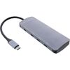 Hub-USB-3.2-Gen.2---4x-USB-C--3x-USB-A---PD-100W---alluminio---grigio