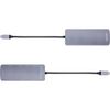 Hub-USB-3.2-Gen.2---4x-USB-C--3x-USB-A---PD-100W---alluminio---grigio