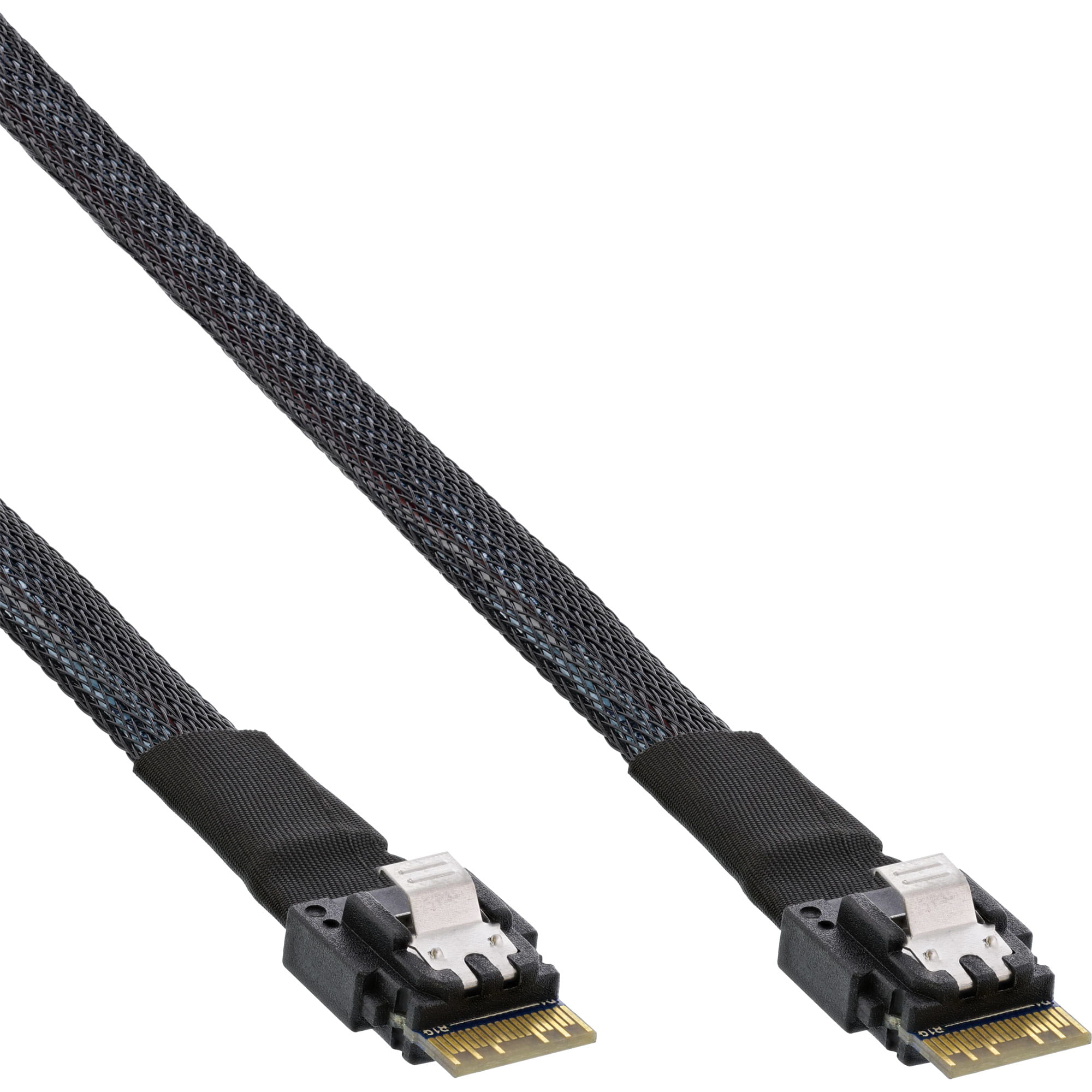 InLine Cavo SAS sottile - da SFF-8654 4i a SFF-8654 4i - 24 Gb-s - 05 m