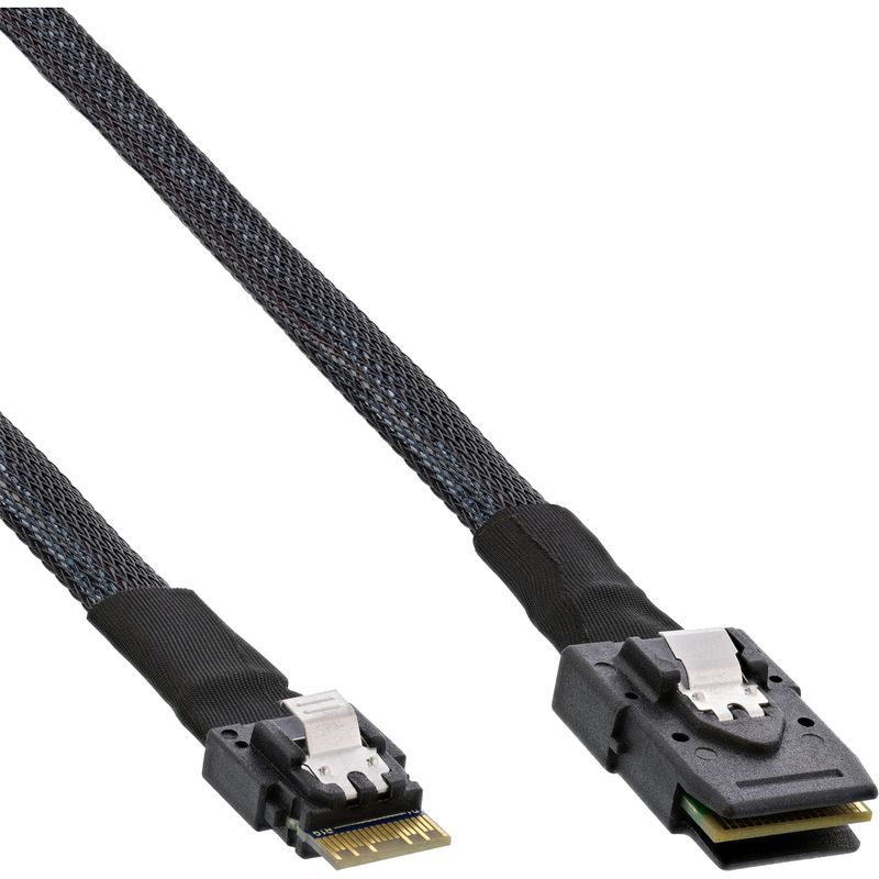Cavo-SAS-sottile---SFF-8654-4i-a-Mini-SAS-SFF-8087---12-Gb-s---1-m