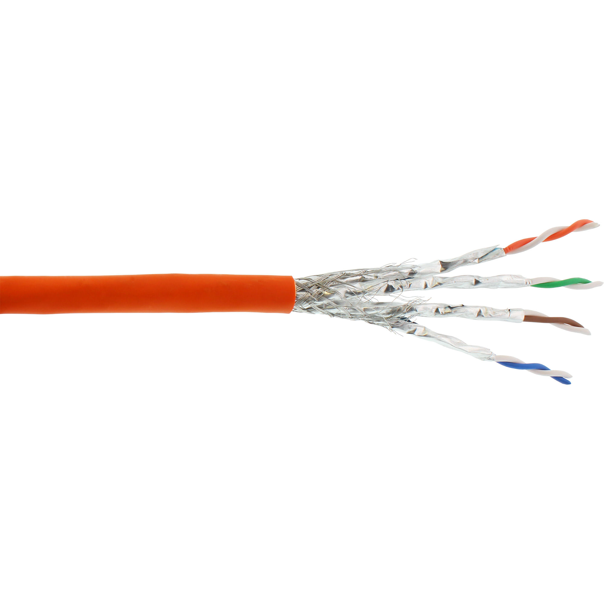 InLine Cavo di installazione Cat.7a, S/FTP (PiMF) 4x2x0,58 AWG23, 1200MHz, 25m