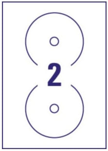 AVERY-Nutzform-Etichette-per-CD-Etichette-per-CD-bianche-117-mm-200-pezzi-L6043-100-bianco
